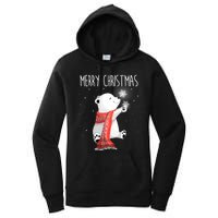 Cute Polar Bear Scarf Merry Christmas Xmas Holidays Gift Women's Pullover Hoodie