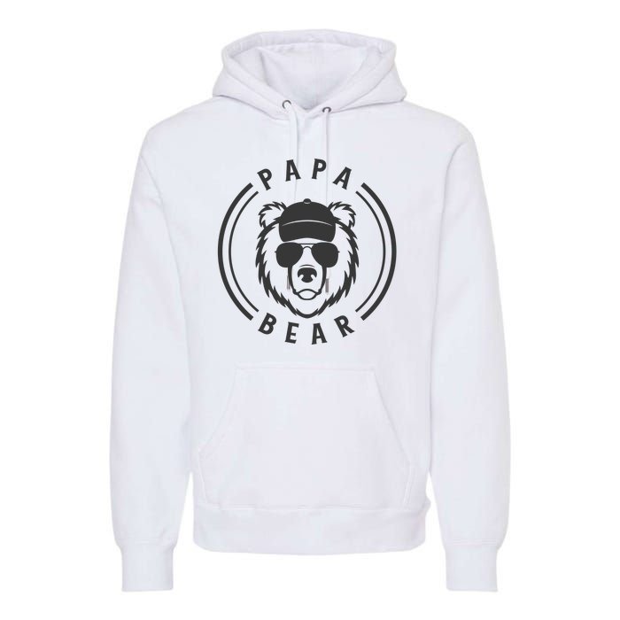 Cool Papa Bear Premium Hoodie