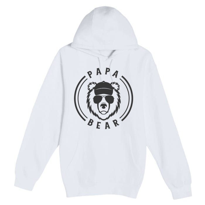 Cool Papa Bear Premium Pullover Hoodie