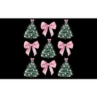 Cute P.Ink Bow Christmas Tree Pattern Gift Bumper Sticker