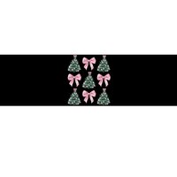 Cute P.Ink Bow Christmas Tree Pattern Gift Bumper Sticker