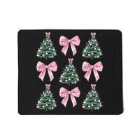 Cute P.Ink Bow Christmas Tree Pattern Gift Mousepad