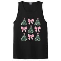 Cute P.Ink Bow Christmas Tree Pattern Gift PosiCharge Competitor Tank