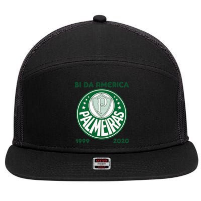 Camiseta Palmeiras Bi America Brasil Soccer 7 Panel Mesh Trucker Snapback Hat