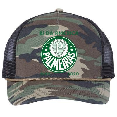 Camiseta Palmeiras Bi America Brasil Soccer Retro Rope Trucker Hat Cap