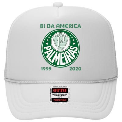 Camiseta Palmeiras Bi America Brasil Soccer High Crown Mesh Back Trucker Hat