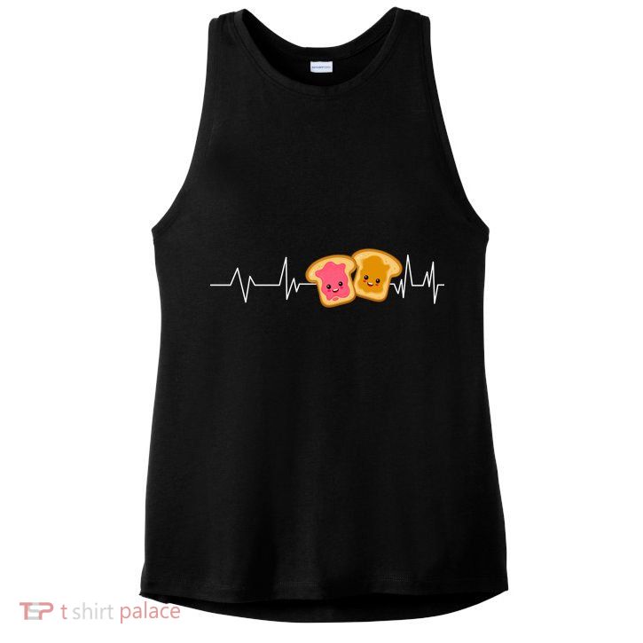Cute Peanut Butter And Jelly Lover Great Gift Ladies PosiCharge Tri-Blend Wicking Tank