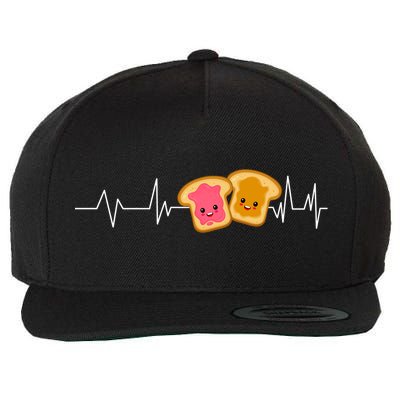 Cute Peanut Butter And Jelly Lover Great Gift Wool Snapback Cap