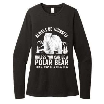 Cool Polar Bear Design For Animal Polar Bear Lover Womens CVC Long Sleeve Shirt