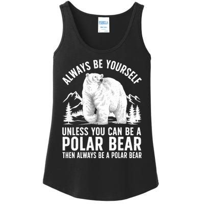 Cool Polar Bear Design For Animal Polar Bear Lover Ladies Essential Tank