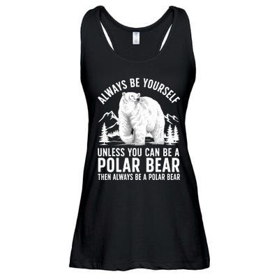 Cool Polar Bear Design For Animal Polar Bear Lover Ladies Essential Flowy Tank