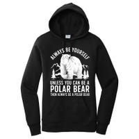 Cool Polar Bear Design For Animal Polar Bear Lover Women's Pullover Hoodie