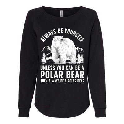 Cool Polar Bear Design For Animal Polar Bear Lover Womens California Wash Sweatshirt