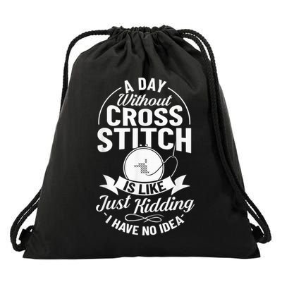 Counted Pattern Beginner Alphabet Needle Drawstring Bag