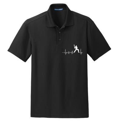 Cricket Player Bat And Ball Game Cricket Heartbeat Dry Zone Grid Polo