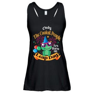 Coolest People Born On Leap Day Birthday Party Cute Ladies Essential Flowy Tank