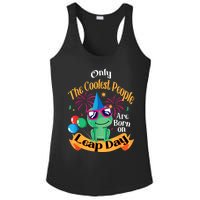 Coolest People Born On Leap Day Birthday Party Cute Ladies PosiCharge Competitor Racerback Tank