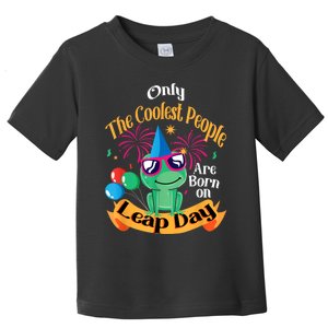 Coolest People Born On Leap Day Birthday Party Cute Toddler T-Shirt