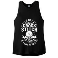 Counted Pattern Beginner Alphabet Needle Ladies PosiCharge Tri-Blend Wicking Tank