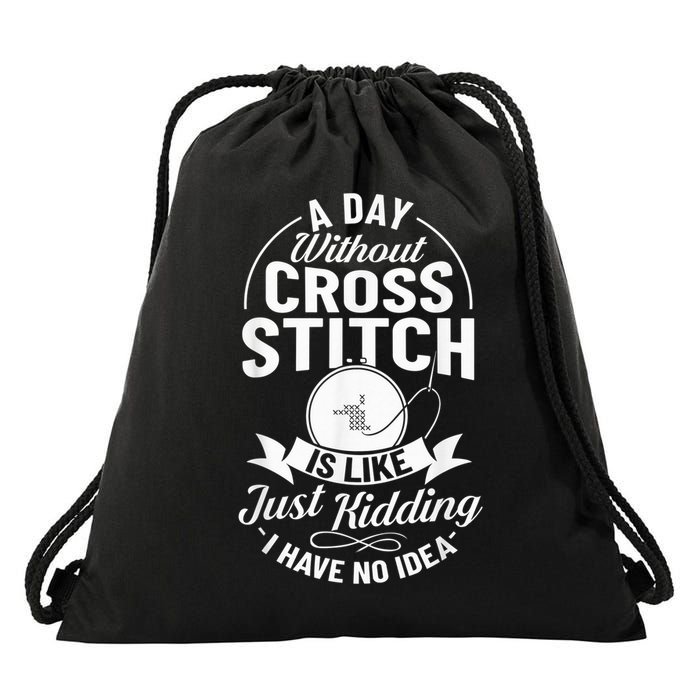 Counted Pattern Beginner Alphabet Needle Drawstring Bag