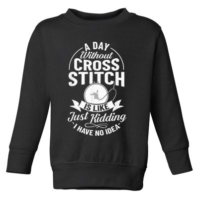 Counted Pattern Beginner Alphabet Needle Toddler Sweatshirt