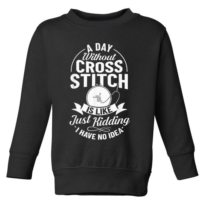Counted Pattern Beginner Alphabet Needle Toddler Sweatshirt