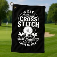 Counted Pattern Beginner Alphabet Needle Golf Towel