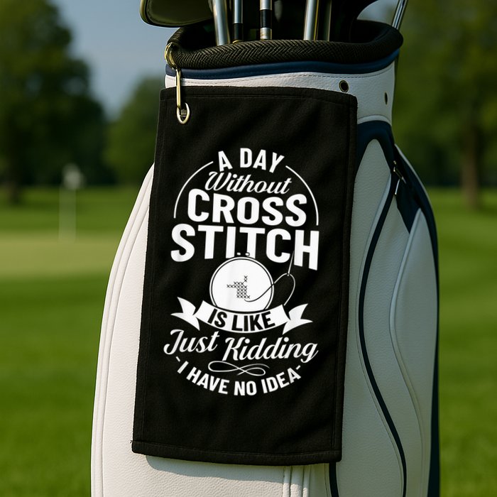 Counted Pattern Beginner Alphabet Needle Golf Towel