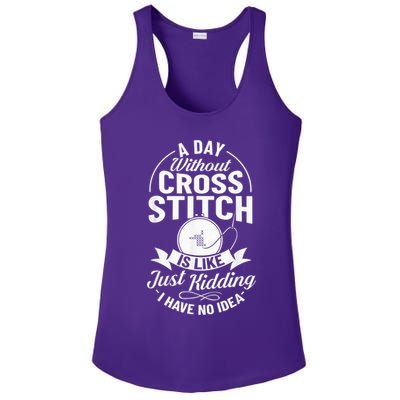 Counted Pattern Beginner Alphabet Needle Ladies PosiCharge Competitor Racerback Tank