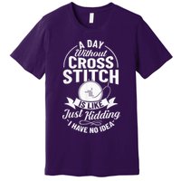 Counted Pattern Beginner Alphabet Needle Premium T-Shirt