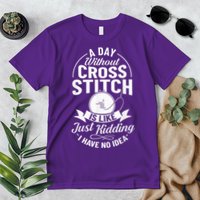 Counted Pattern Beginner Alphabet Needle Premium T-Shirt