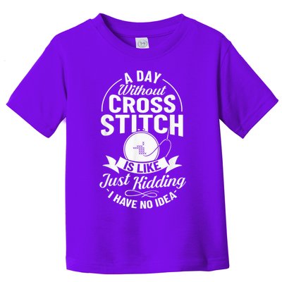 Counted Pattern Beginner Alphabet Needle Toddler T-Shirt