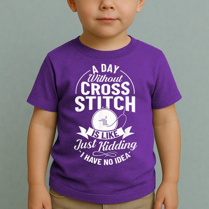 Counted Pattern Beginner Alphabet Needle Toddler T-Shirt