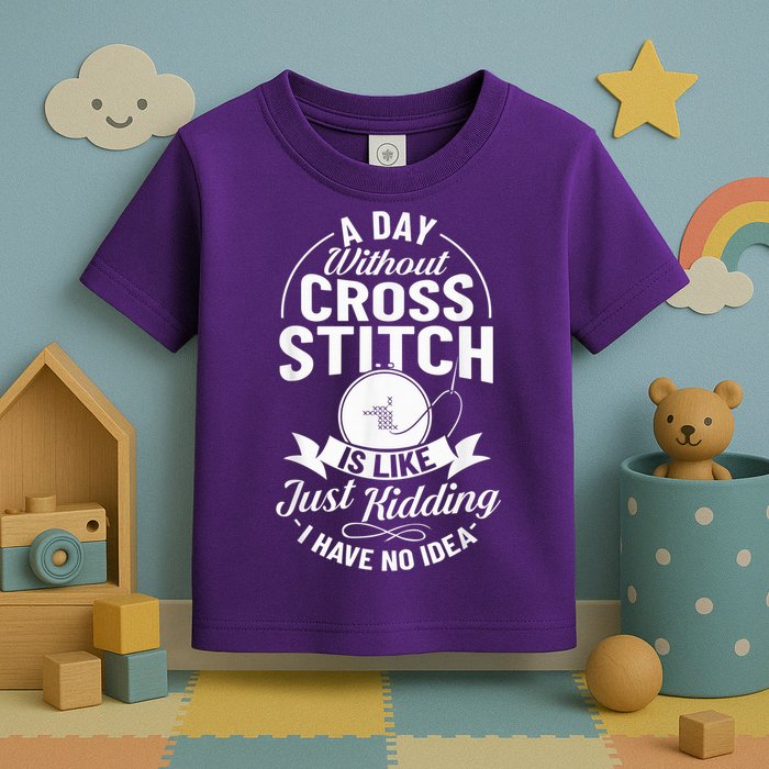 Counted Pattern Beginner Alphabet Needle Toddler T-Shirt