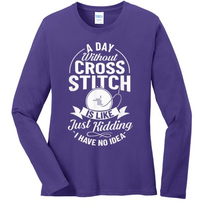 Counted Pattern Beginner Alphabet Needle Ladies Long Sleeve Shirt