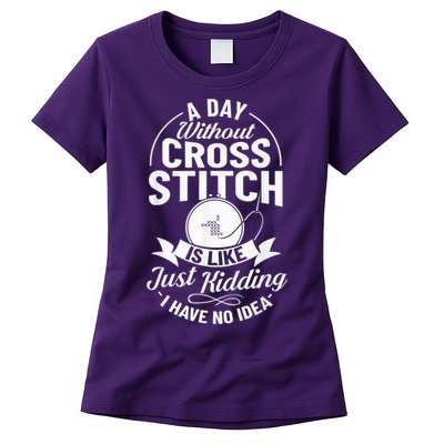 Counted Pattern Beginner Alphabet Needle Womens T-Shirt