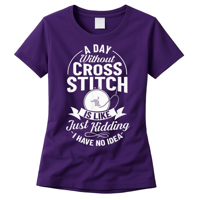 Counted Pattern Beginner Alphabet Needle Womens T-Shirt