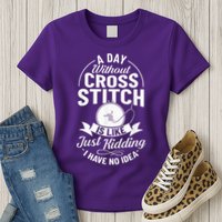 Counted Pattern Beginner Alphabet Needle Womens T-Shirt