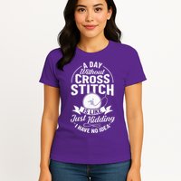 Counted Pattern Beginner Alphabet Needle Womens T-Shirt