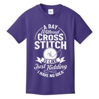 Counted Pattern Beginner Alphabet Needle Kids T-Shirt