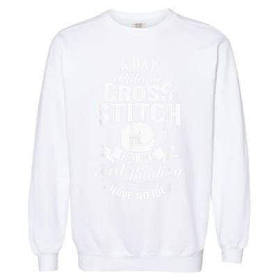 Counted Pattern Beginner Alphabet Needle Garment-Dyed Sweatshirt