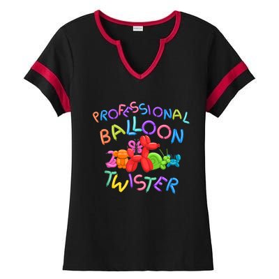 Cute Professional Balloon Animal Twister Party Ladies Halftime Notch Neck Tee