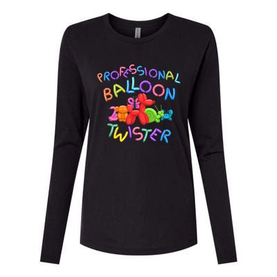 Cute Professional Balloon Animal Twister Party Womens Cotton Relaxed Long Sleeve T-Shirt