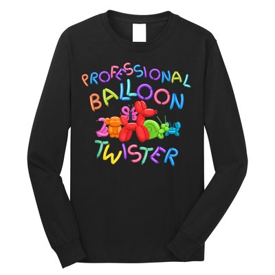 Cute Professional Balloon Animal Twister Party Long Sleeve Shirt