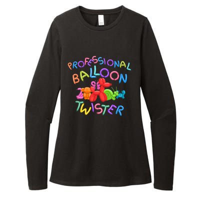 Cute Professional Balloon Animal Twister Party Womens CVC Long Sleeve Shirt