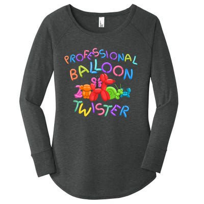 Cute Professional Balloon Animal Twister Party Women's Perfect Tri Tunic Long Sleeve Shirt