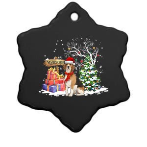 Christmas Pajama Beagle Tree Xmas Puppy Dog Meaningful Gift Ceramic Star Ornament