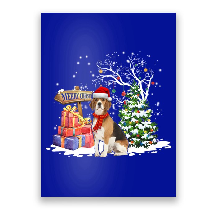 Christmas Pajama Beagle Tree Xmas Puppy Dog Meaningful Gift Poster