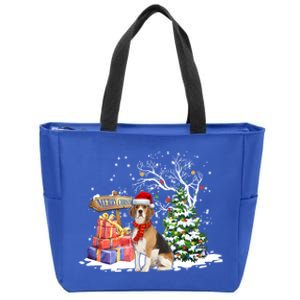 Christmas Pajama Beagle Tree Xmas Puppy Dog Meaningful Gift Zip Tote Bag