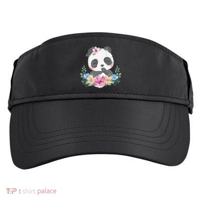 Cute Panda Bear Gift Flower Panda Adult Drive Performance Visor
